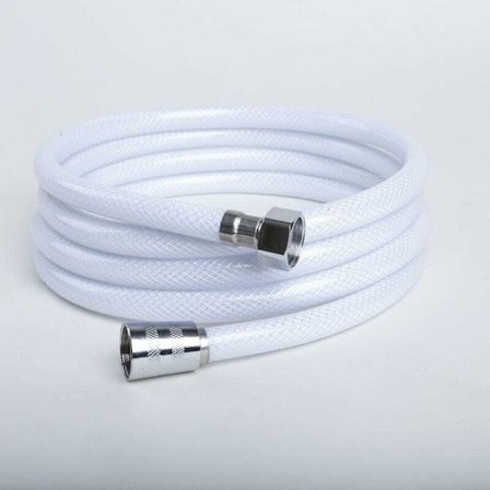 2,5-meters PVC duschslang, universal ersättningstyp, G1/2 slang, högtrycksbeständig, flexibel och brottsäker.