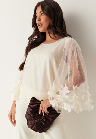 Ida Sjöstedt Carisma Dot Top Cream White Vaatteet