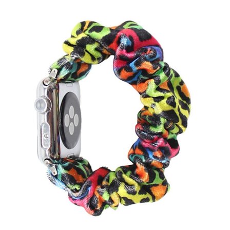 Apple Watch Series 6 / 5 40mm vibrant hairband style watch band - Colorful Leopard Pattern
