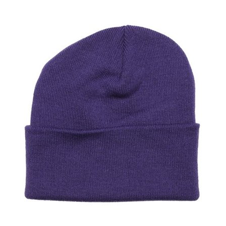 Beechfield - Lila cuff Beanie - Purple Cuff Blank Beanie @ Hatstore