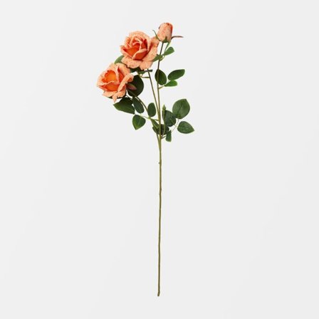 Åhléns Home Konstväxt ros 3 st Blommor & växter Orange ONESIZE
