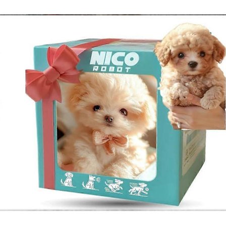 2025 Ny Robothund til Voksne, AI Robot Hund, Nicoo - Min Realistiske Robot Hvalp Der Opfører Sig Som En Rigtig Hvalp - Gående, Gøende, Haleviftende [