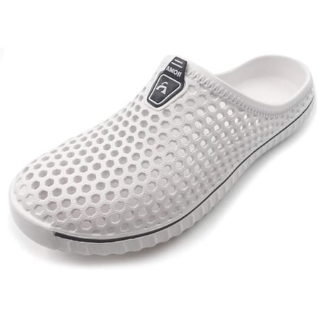 Unisex Hage Clogs Sko Tøfler Sandaler AM1702 White 10.5inch 7 Women/6 Men