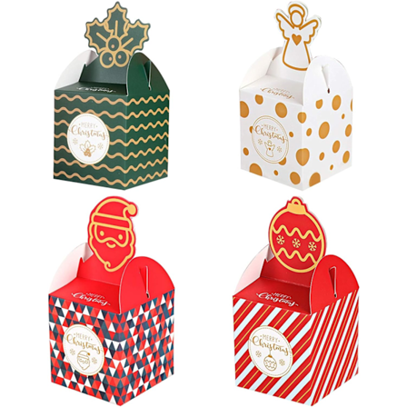 20 st julgåvor Cookie Box Present Ornament Kartong