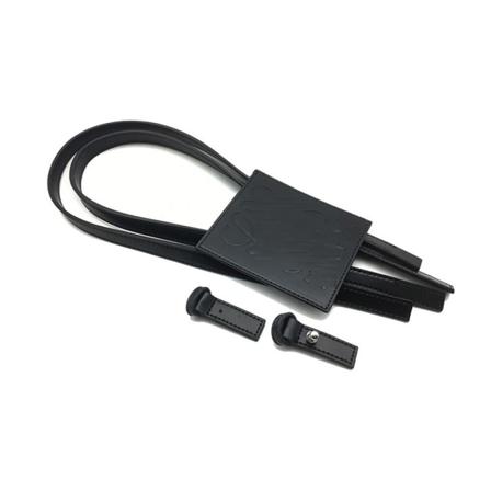 3st/ set Väska Axelrem Läderväska Botten SVART L Black L