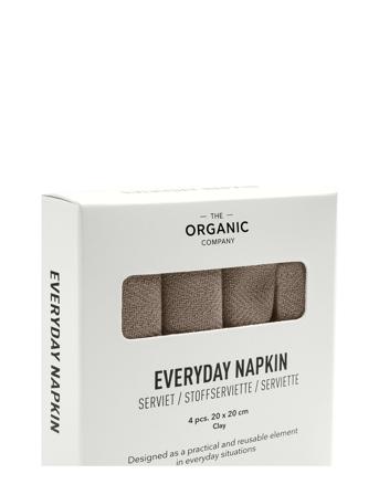 Everyday Napkin Home Textiles Kitchen Textiles Napkins Cloth Napkins Beige The Organic Company
