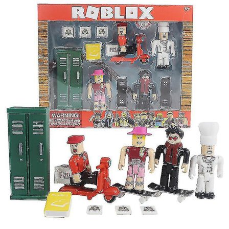 6-9 cm Roblox actionfigurer med rekvisita Tillbehör Barnpussel Pedagogiska leksaker Bygga figursammansättningsspel