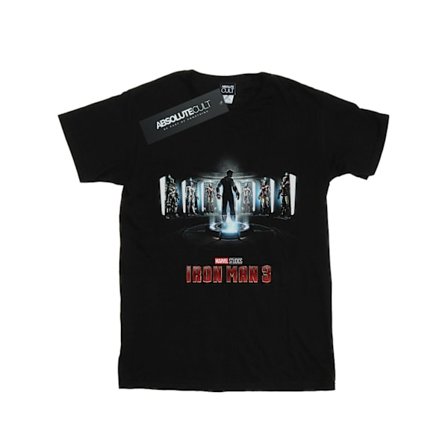 Marvel Studios Pojkar Iron Man 3 Poster T-Shirt 9-11 År Svart
