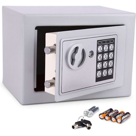 Litet säkerhetsskåp One Piece, silver - 23*17*17 cm