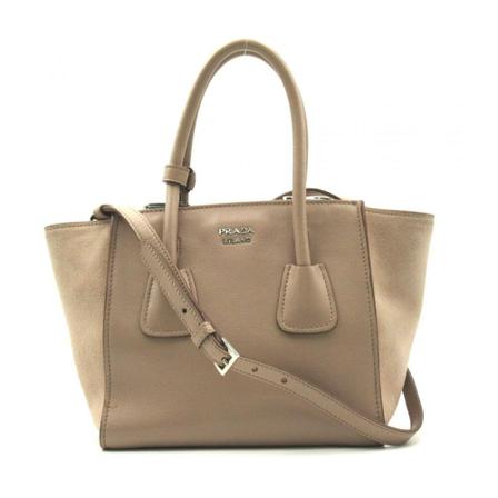 Prada Vintage, Tote Bags Bruin, Dames, Maat:ONE Size