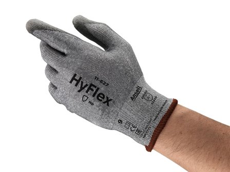 Ansell HyFlex 11-627 Hanske Skjærebeskyttelse, PU, Dyneema/nylon Str. 10, Klær