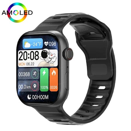 Ny HK9 Pro MAX Smart Watch Mænd Serie 9 2.02 Tommer Høj Opdateringshastighed AMOLED Skærm Kompas IWO Smartwatch Kvinder Til Apple Watch