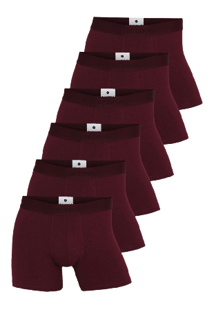 JBS of Denmark Bambu, Boxers, 6-pack, Navy Kalsonger Herr Röd L