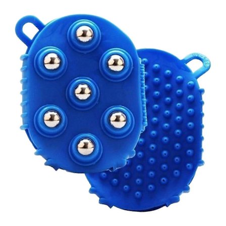 Lymfdränagehandskar Borste Dubbelsidig Bärbar Kroppsskrapningsmassageborste