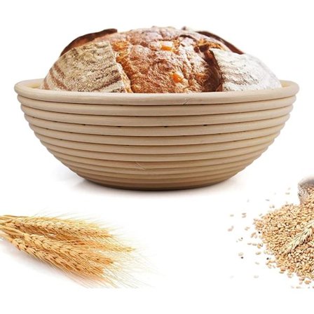 Rund gæringskurv - Med linnedindsats - 22 cm