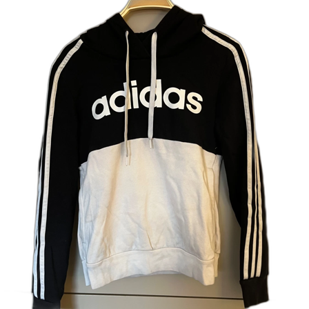 Svart och vit hoodie från Adidas