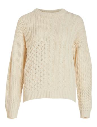Vikana L/S Knit Bf Cream Vila