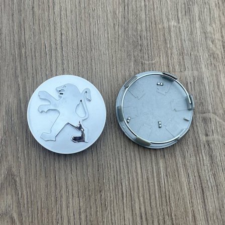 4-pak - Peugeot Senterhette/Hjul Emblem - Bil 60mm