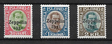 Island 1931 - AFA 147-149 - Postfrisk