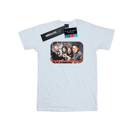 Friends Girls Ugly Naked Guy Bomull T-shirt 12-13 år Vit White 12-13 Years