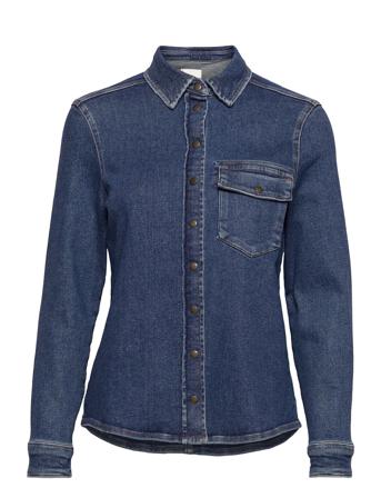 Mwtessa Denim Shirt 122 Blue My Essential Wardrobe