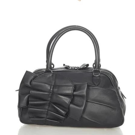 Valentino Vintage Pre-owned LeatherhandTass , Zwart , Dames , Maat: ONE Size Vintage Tassen