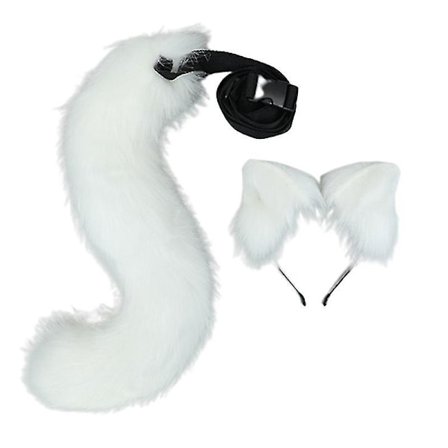Anime Dyre Hovedbøjle Og Hale Kostume Anime Fest Kat Cosplay Kostume-mxbc