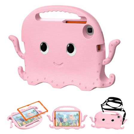 SKALO Samsung Tab A7 Lite 3D Cartoon børns cover - Pink