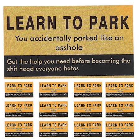 200 ark Dårligt Parkering Kort Parker Ikke Her Kort Dårlig Parkering Dårlige Parkeringskort Sjovt Dårligt Parkeringskort