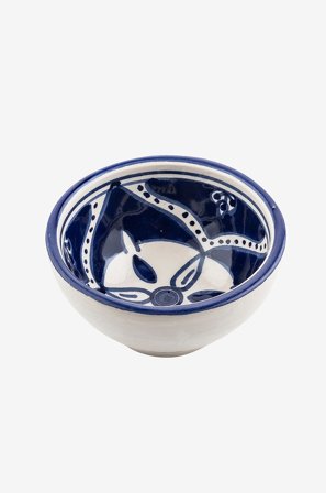 Dishes & Deco - Skål Blue Fond ø 6 cm - Vit - Skålar - Från Homeroom