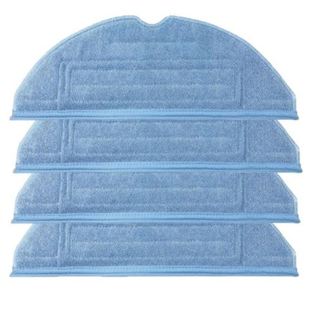 4 st moppdukar för Xiaomi Roborock S7 S7+ S8 Blå