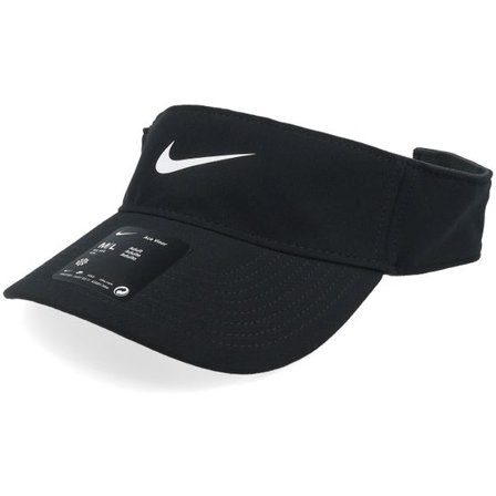 Nike - Svart visor Keps - Dri-fit Ace New Black/Anthracite/White Visor @ Hatstore