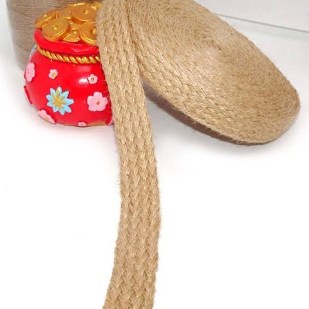 Flettet Jutebånd Reb Jute Reb 2,5CM