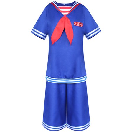 Stranger Things Cosplay Marineblå Uniform Costume for kvinner Halloween Z