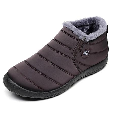 Damskor Stövlar Slip On Vinterskor Dam Vattentäta Ankelstövlar Vinterstövlar Kvinna Snö Botines 2023 Svart Botas Femininas Brown 45