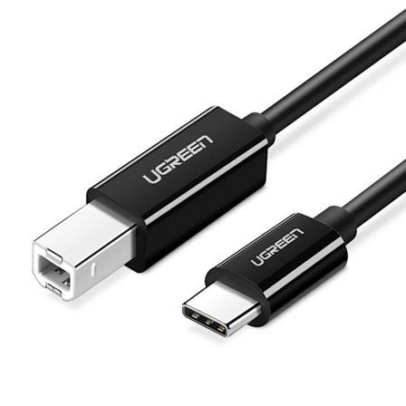 Ugreen USB-C to USB-B 2.0 Printer cable 1m - Black
