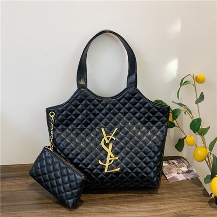 Håndveske Dame Skulderveske Tote Bag Broderi Lin Undertøy Mote Stor Kapasitet