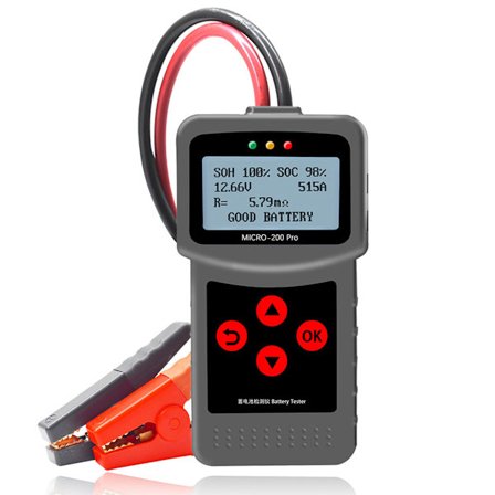 MICRO-200PRO Bilbatteritester Kapacitet Digital Bilbelastningsudladningssystem Analyzer Auto Lastbil Motorcykel Reparation