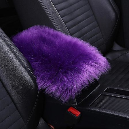 Faux Fur Bil Plysj Armlene Deksel Auto Senter Armlene Konsollpute Ullpute Beskytter Universal Bil Interiørtilbehør| |