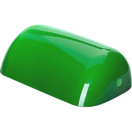 Erstatningsglass Bankerlampe (6 X 22,5 X 13,5 Cm Dyp) Erstatningsglass Lampe Skjerm Erstatnings Bankerlampe Skjerm Lys Lamper Blank Grønn