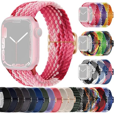 SKALO Punottu -ranneke Apple Watch Series 4-6 44mm - Valitse väri