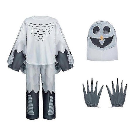 99-nætter I Skoven Hjorte Kostume Ugle Skov Cosplay Kostume Halloween Dyr Top Bukser Maske Handske Cosplay Kostume