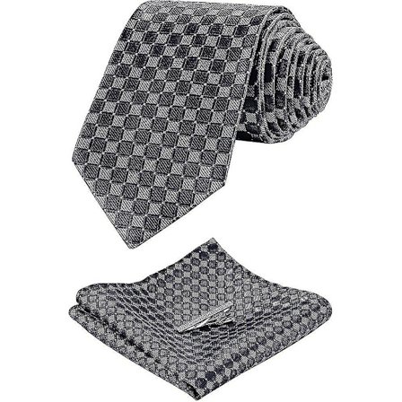 Håndklefjespenne for slips til menn, slips i silke til lomme, formelt sett