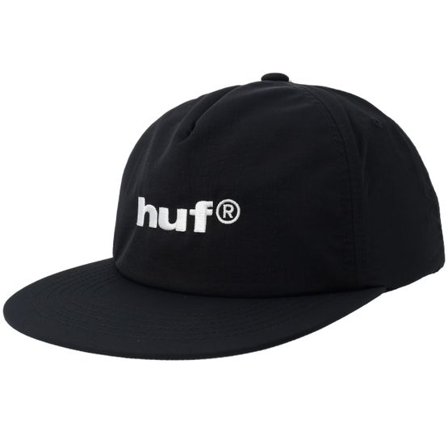HUF - Svart snapback Keps - Nylon Black Snapback @ Hatstore