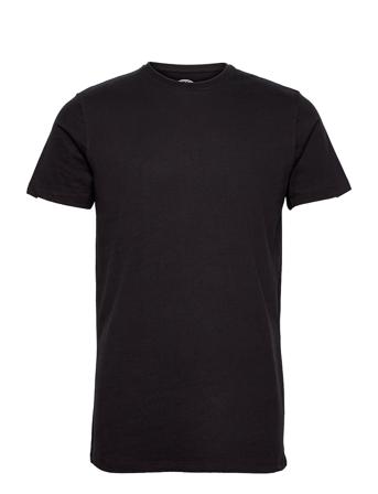 Basic Cotton Tee T-shirts Short-sleeved Svart Kronstadt
