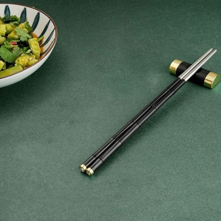 Metall spisepinner Dele spisepinner SVART