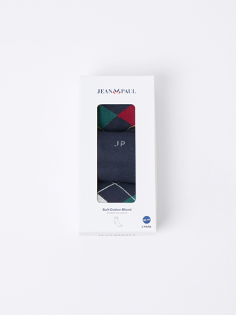 MATCH - Nobel 3 pk sokker - Jean Paul - Str. 40-45 - Herre - Pysjamas & Undertøy - Grønn - 72% bomull, 25% polyamid, 3% elastan