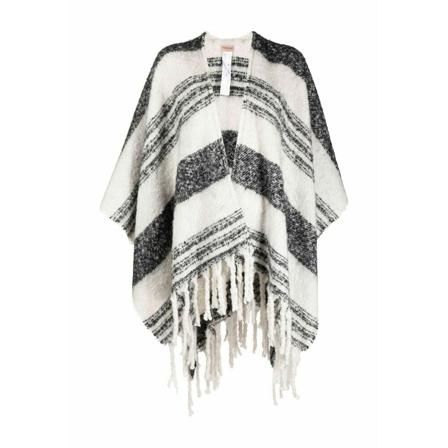 Twinset Capes Sort, Dame Poncho, Størrelse: ONE Size