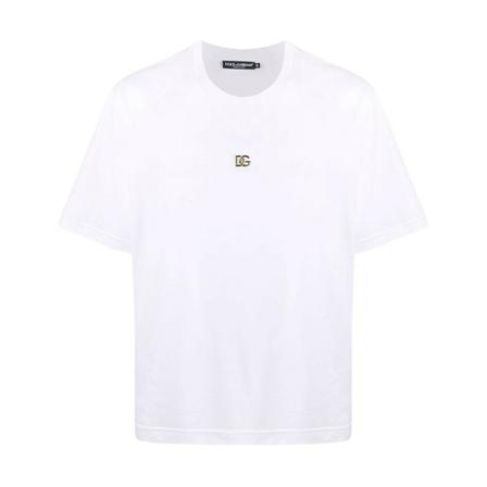 Dolce & Gabbana, T-Shirts Biały, Mężczyzna, Rozmiar: 4XL