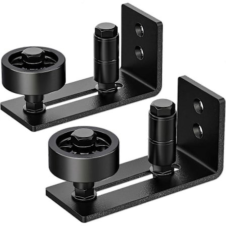 Ny stil 2-pak Gulvguide til stalddør, Bundguide til skydestalddør, DLN